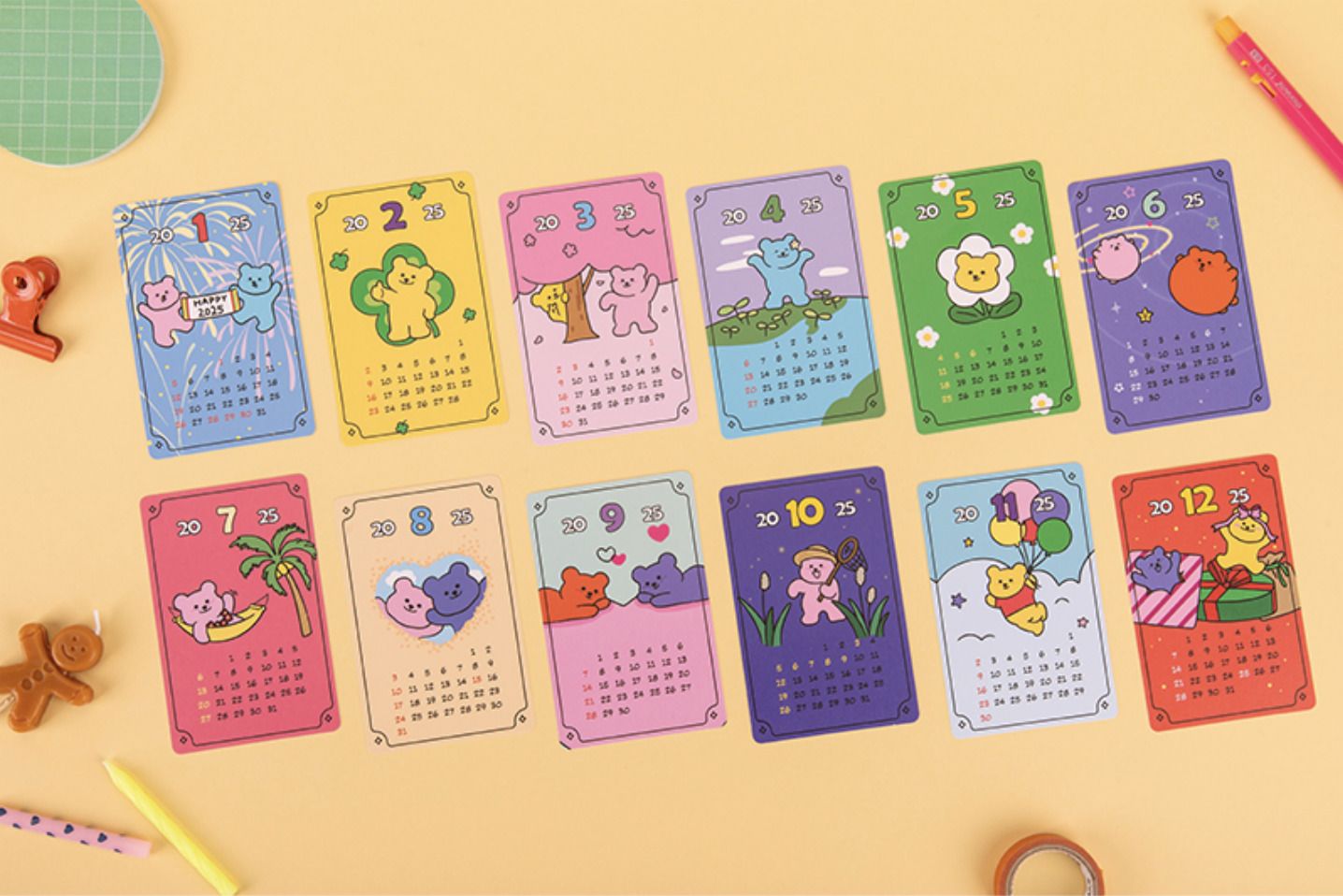 mochithings-2025-jelly-bear-card-calendar-sheets