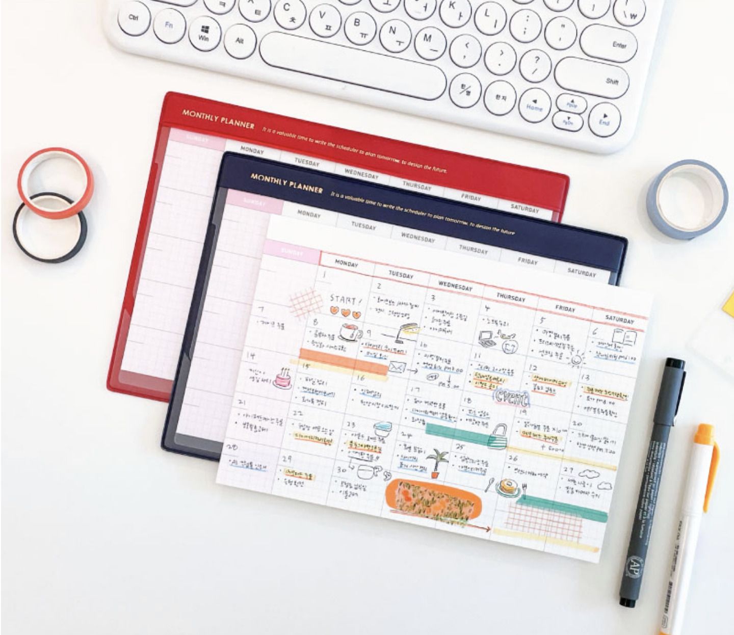 MochiThings: Dateless A5 Monthly Desk Pad