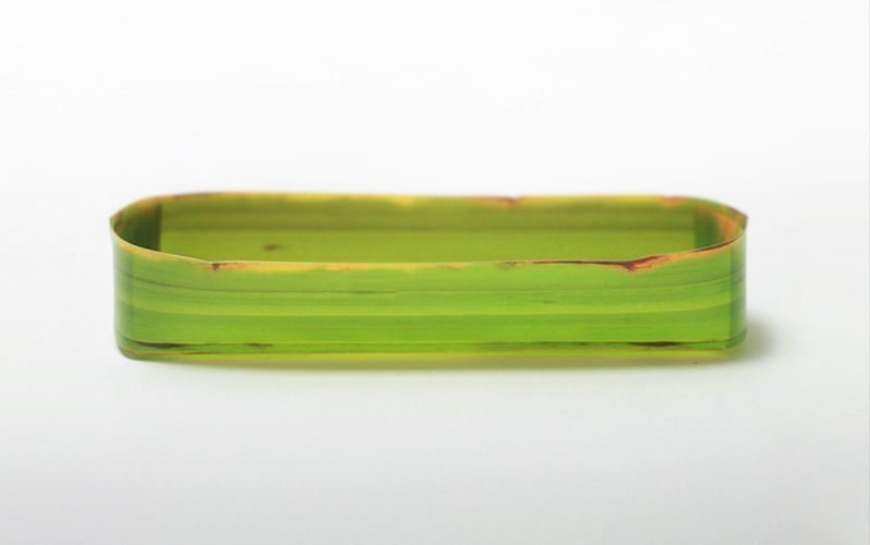 Long Banana Leaf Tray Set