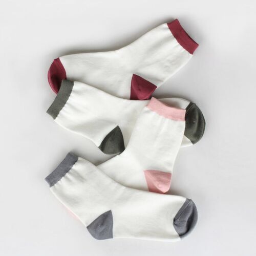 Basic Color Point Women Socks