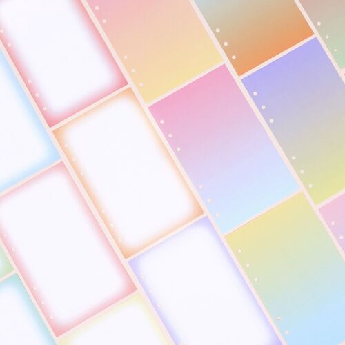 Bulk 6 Ring A6 Gradient Note Refill