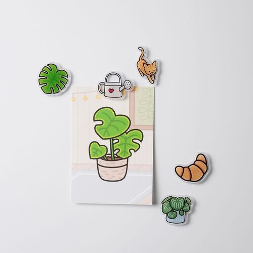 Cozy Home Houseplant Postcard