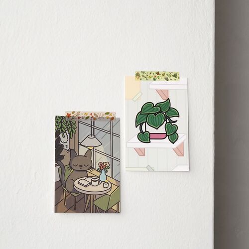 Cozy Home Houseplant Postcard - Image 9