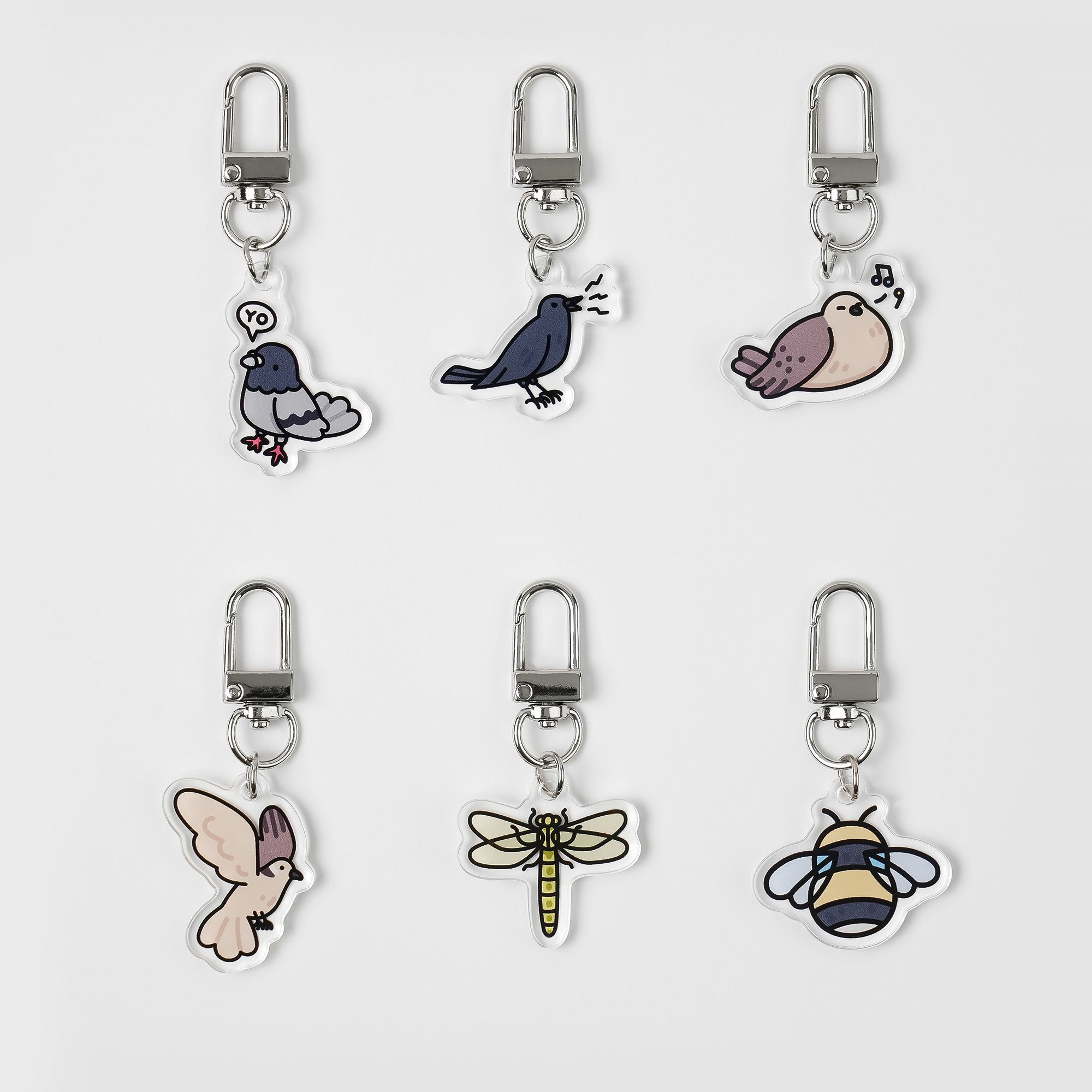 Key Rings Animal Design MochiThings: Animal Acrylic Key Ring