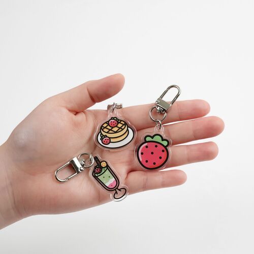 Food Acrylic Key Ring v2