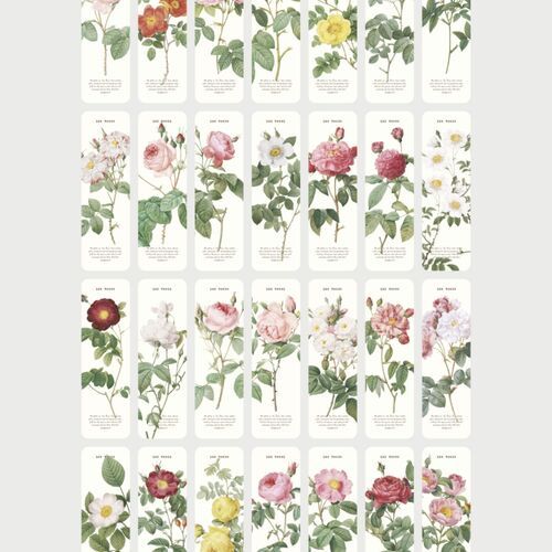 28pcs Rose Bookmark Set