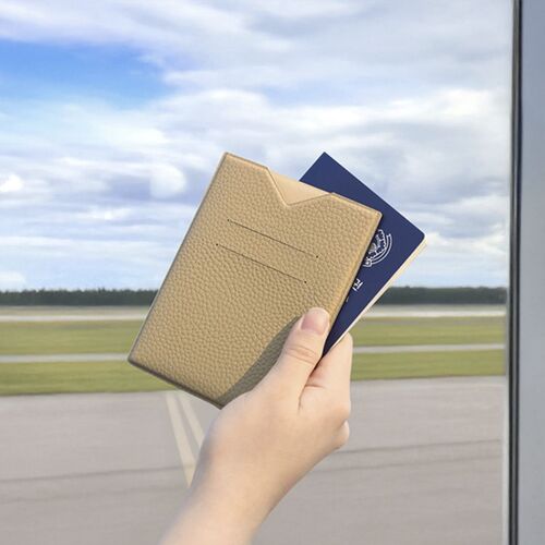 Vegan Leather Anti Skimming Passport Sleeve