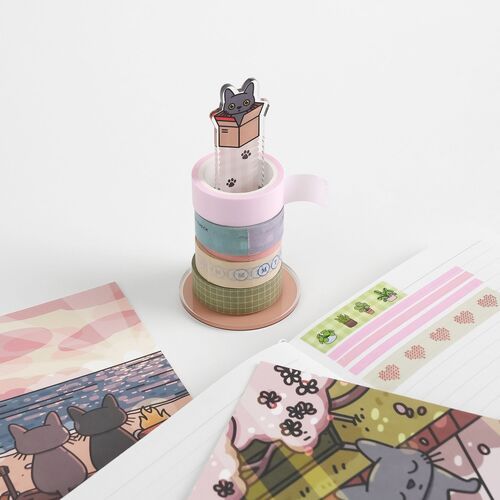 12pcs Lana & Tuxedo Cat Postcard Set