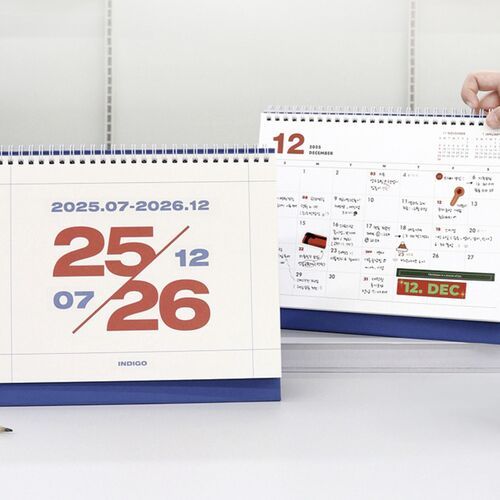 2025-2026 18 Months Desk Calendar