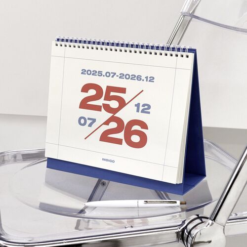2025-2026 18 Months Desk Calendar