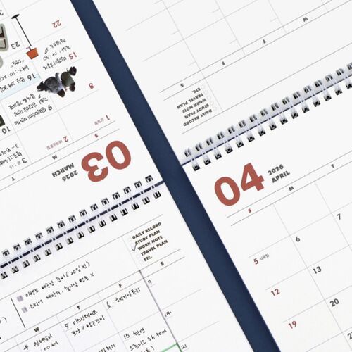 2025-2026 18 Months Desk Calendar