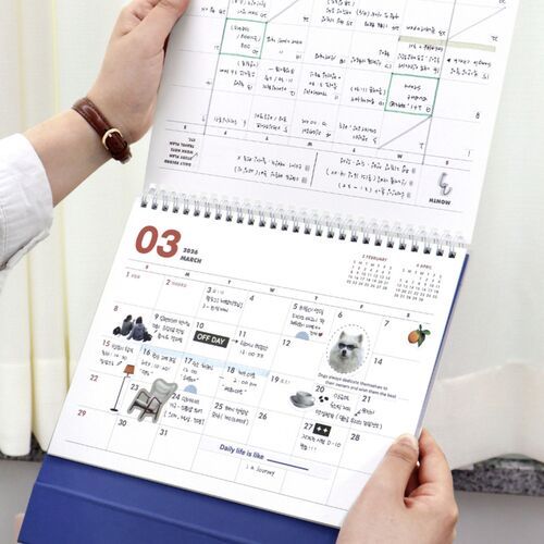 2025-2026 18 Months Desk Calendar