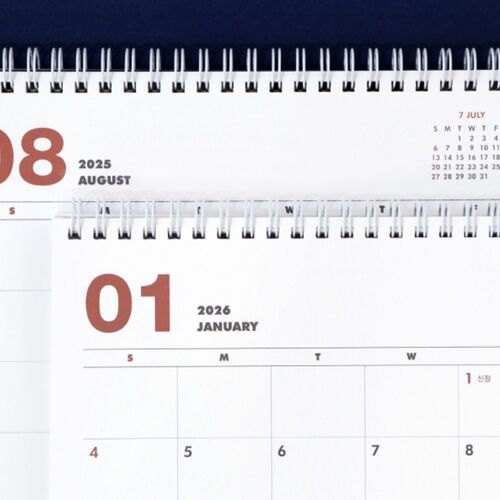 2025-2026 18 Months Desk Calendar