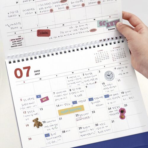 2025-2026 18 Months Desk Calendar