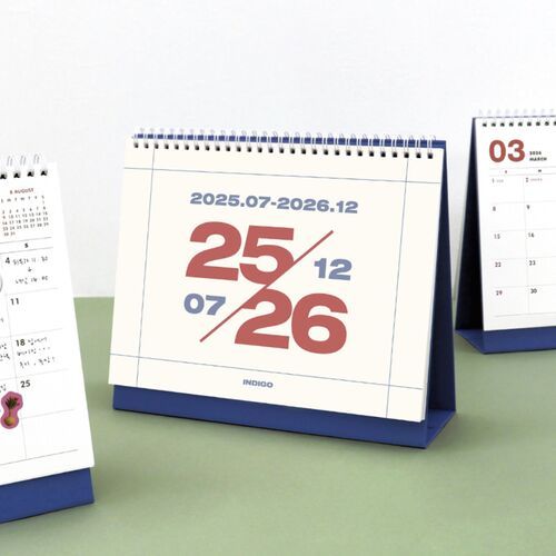 2025-2026 18 Months Desk Calendar