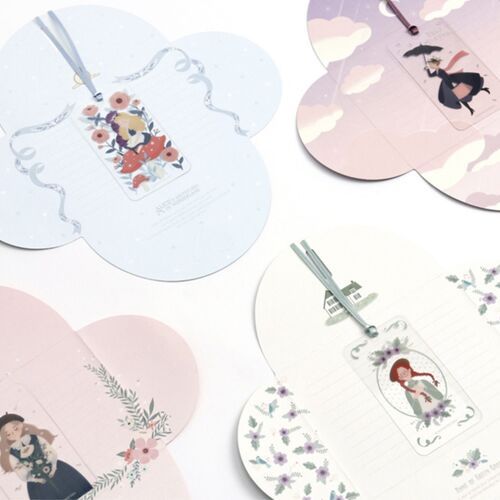 Literature Folding Letter & Bookmark Set