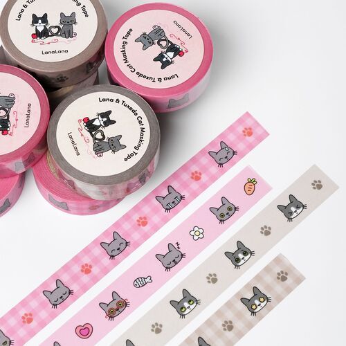 Lana & Tuxedo Cat Masking Tape