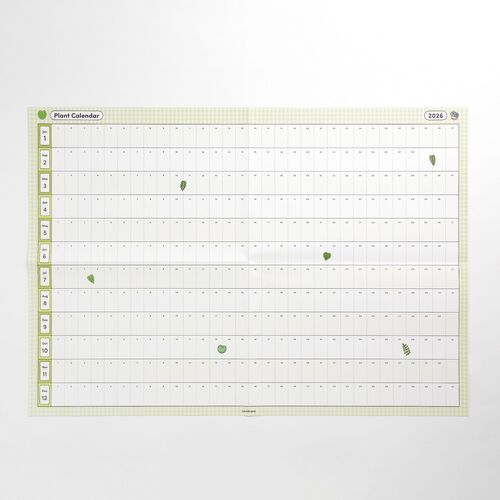 2026 Plant Yearly Calendar Poster
