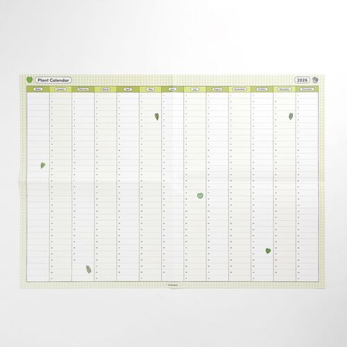 2026 Plant Yearly Calendar Poster