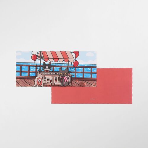 Lana & Tuxedo Cat Long Screen Cloth