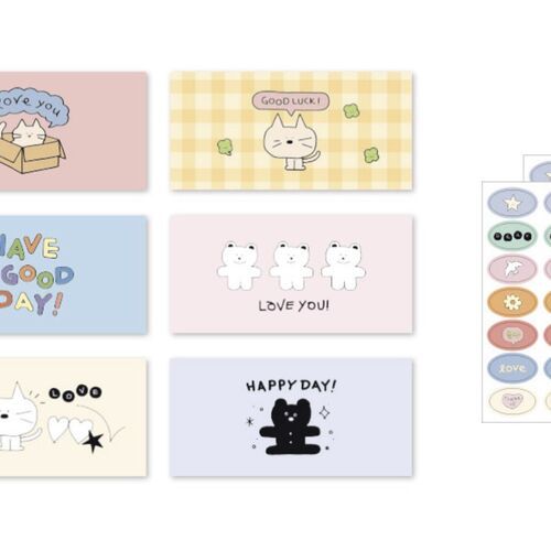 24pcs Doodle Gift Envelope Set