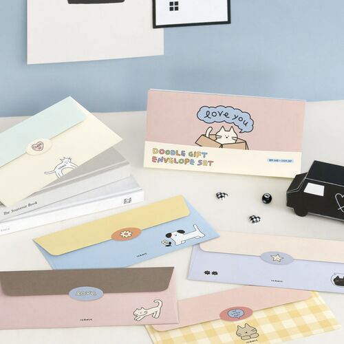 24pcs Doodle Gift Envelope Set