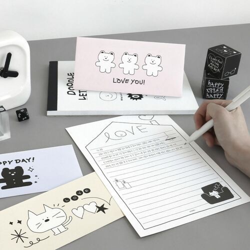 24pcs Doodle Gift Envelope Set