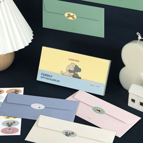 24pcs Cuddly Gift Envelope Set