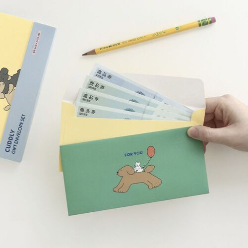 24pcs Cuddly Gift Envelope Set