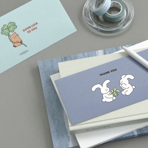 24pcs Cuddly Gift Envelope Set