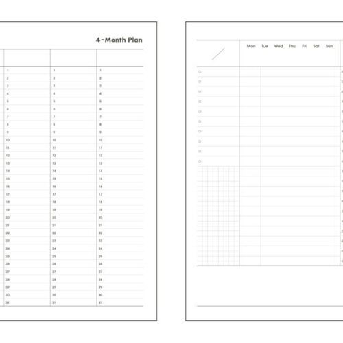 Compact A5 Hardcover Study Log
