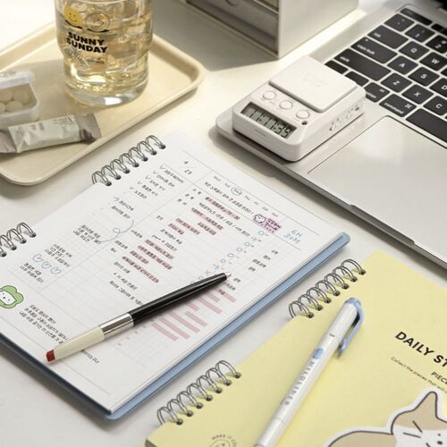Compact A5 Hardcover Study Log