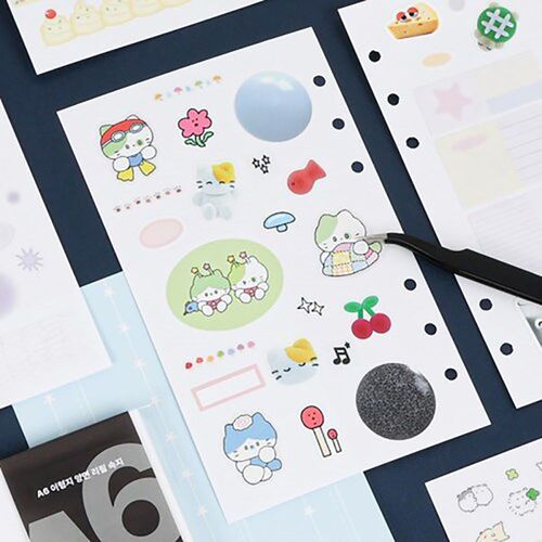 Bulk Sticker Book 6 Ring A6 Refill