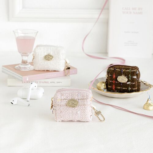 Piyo Tweed Earphone Pouch