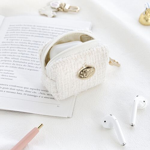 Piyo Tweed Earphone Pouch
