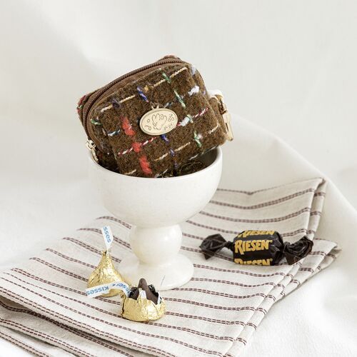 Piyo Tweed Earphone Pouch