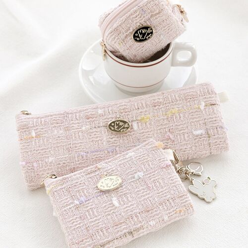 Piyo Tweed Earphone Pouch
