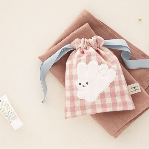 Piyo Drawstring Mini Pouch