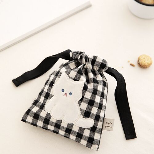 Piyo Drawstring Mini Pouch