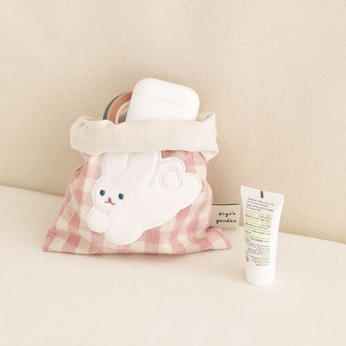 Piyo Drawstring Mini Pouch