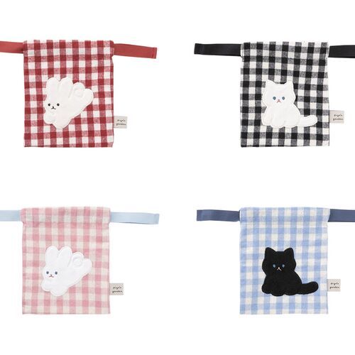 Piyo Drawstring Mini Pouch