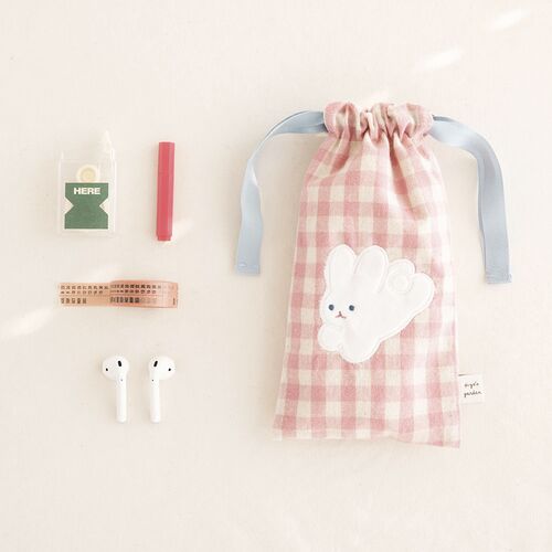 Piyo Drawstring Pencil Pouch