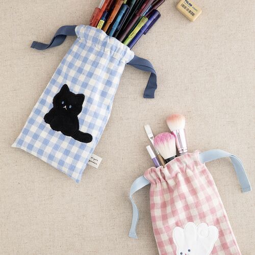 Piyo Drawstring Pencil Pouch