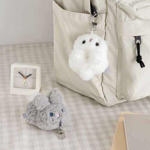 Piyo Bunny Fluffy Ball Chain