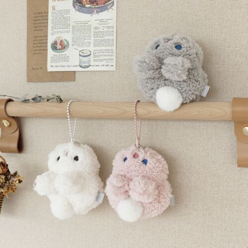 Piyo Bunny Fluffy Ball Chain