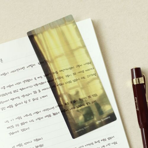 3pcs Scenery Translucent Bookmark Set