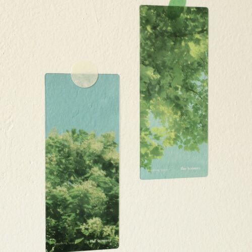 3pcs Scenery Translucent Bookmark Set