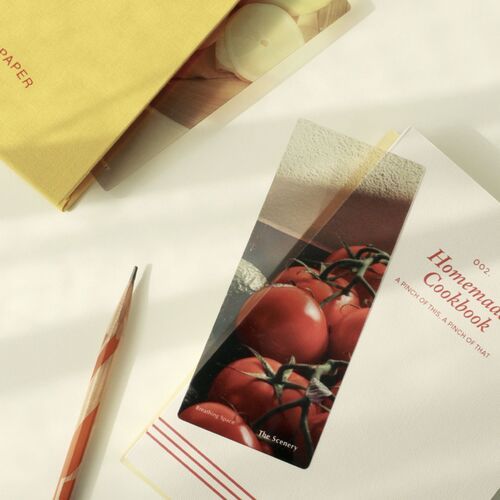3pcs Scenery Translucent Bookmark Set