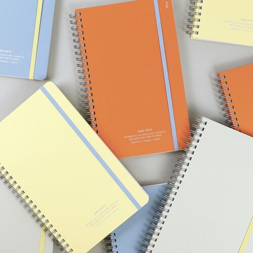 Large Eco Friendly Flat Plain Notebook