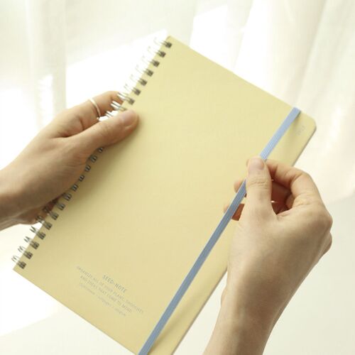 Large Eco Friendly Flat Plain Notebook